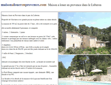 Tablet Screenshot of maisonalouerenprovence.com